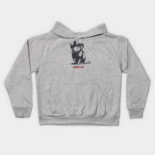 Giddy Up Cute Cowboy Rat Kids Hoodie